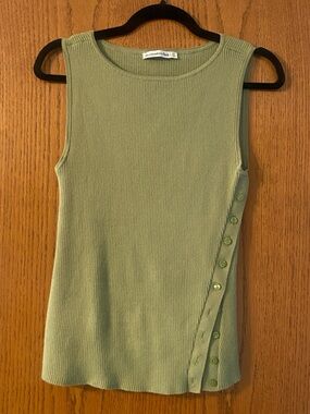 Abercrombie Asymmetrical Button Sweater Tank